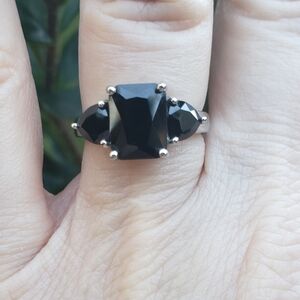 JTV Black Spinel Ring
